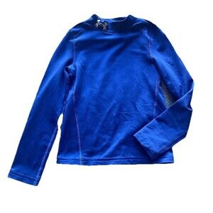Under Armour Boys Long Sleeve Shirt Blue XS Athletic Performance Top